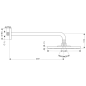 Preview: Hansgrohe Raindance S Kopfbrause 240 1jet mit Brausearm