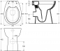 Preview: Komfort Stand WC Tiefspüler +6 cm