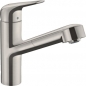 Preview: Hansgrohe Focus M42 Einhebel-Küchenmischer 150, Ausziehauslauf, 1jet, sBox