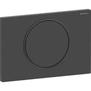 Geberit Sigma10 Round Betätigungsplatte schwarz matt/schwarz/schwarz matt