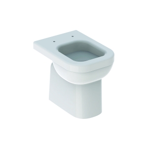 Geberit Renova Square Stand-WC, Tiefspüler/erhöht, teilgeschl. Form weiß