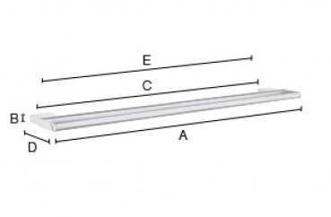 Smedbo Air Doppelte Handtuchstange