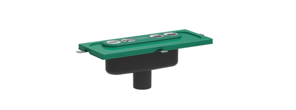 Hansgrohe uBox universal Grundkörper Duschrinnen Ablaufgehäuse für vertikale Installation