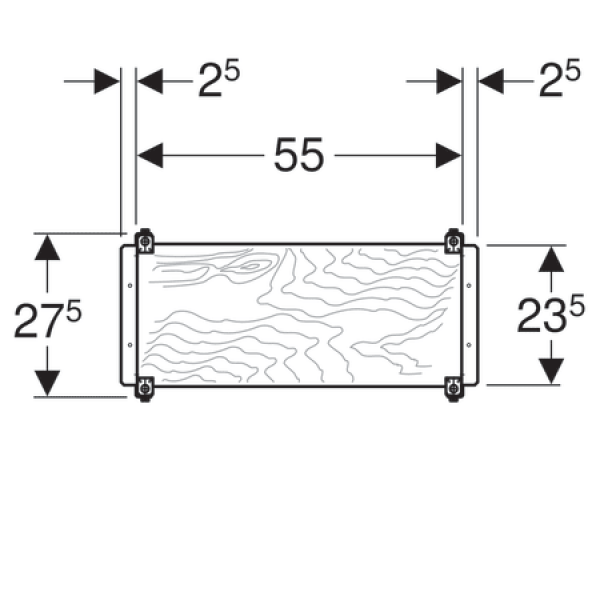 Geberit Duofix UP-Montageplatte universell