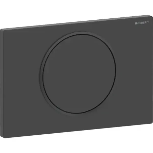 Geberit Sigma10 Round Betätigungsplatte schwarz matt/schwarz/schwarz matt