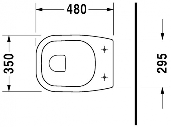 Duravit D-Code Stand-WC, Flachspüler