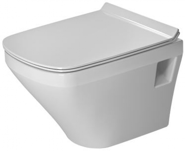 Duravit DuraStyle Wand-WC Compact Rimless® Set mit sichtbarer Befestigung