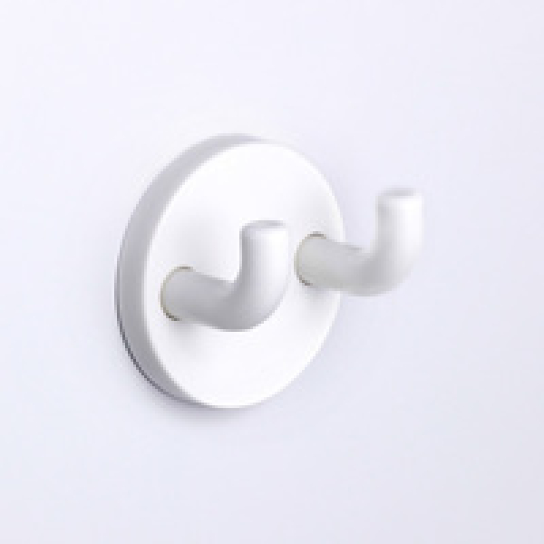 PBA Doppelhaken, Nylon, weiß