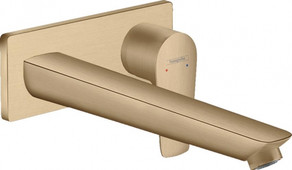 Hansgrohe Talis E UP-Einhebel-Waschtischmischer für Wandmontage mit Auslauf 22,5 cm Brushed Bronze