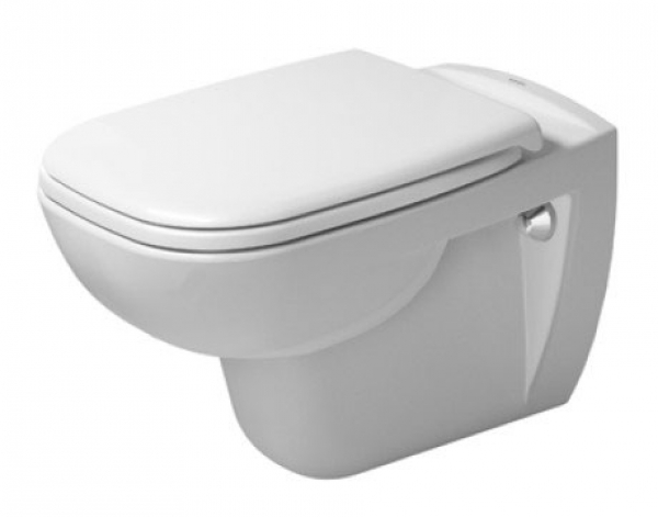 Duravit D-Code Wand-WC Rimless® Set mit WC-Sitz