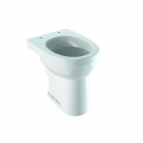Geberit Renova Comfort Stand-WC Flachspüler, erhöht/barrierefrei, Abgang horiz., weiß
