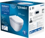 Duravit Starck 3 Wand-WC Set mit verdeckten Befestigungen
