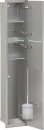 WC-Wandcontainer, 2 befliesbare Türen und Anschlag rechts